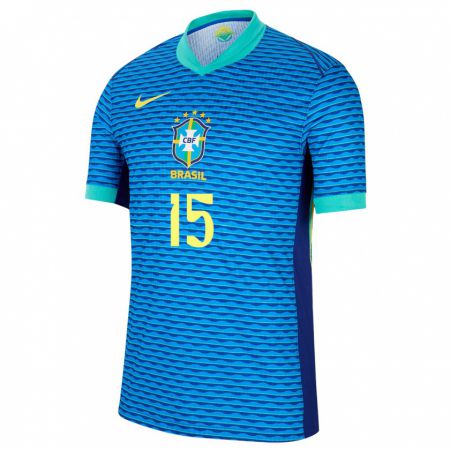 Kandiny Niño Camiseta Brasil Fellipe Jack #15 Azul 2ª Equipación 24-26 La Camisa Chile