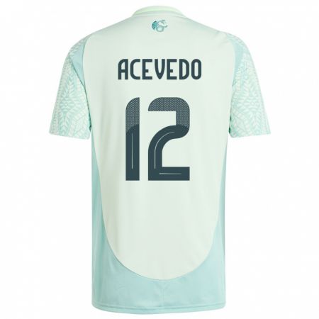 Kandiny Niño Camiseta México Carlos Acevedo #12 Lino Verde 2ª Equipación 24-26 La Camisa Chile