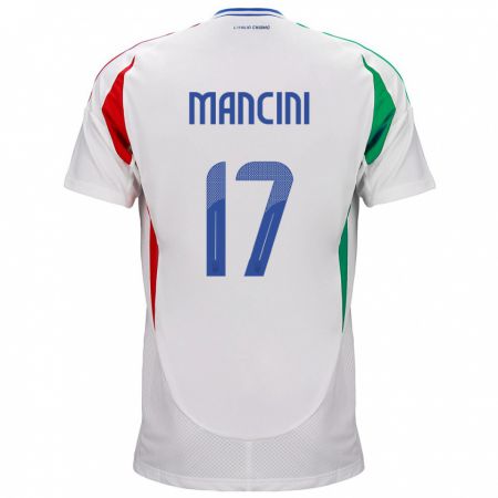 Kandiny Niño Camiseta Italia Gianluca Mancini #17 Blanco 2ª Equipación 24-26 La Camisa Chile