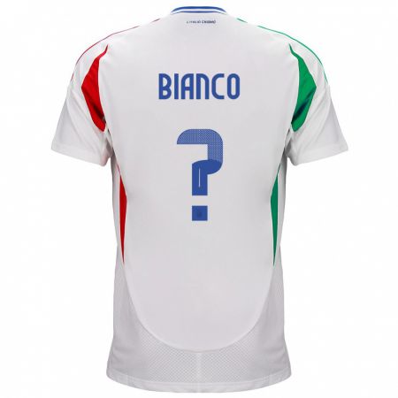 Kandiny Niño Camiseta Italia Alessandro Bianco #0 Blanco 2ª Equipación 24-26 La Camisa Chile