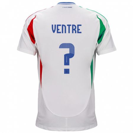 Kandiny Niño Camiseta Italia Alessandro Ventre #0 Blanco 2ª Equipación 24-26 La Camisa Chile