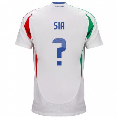 Kandiny Niño Camiseta Italia Diego Sia #0 Blanco 2ª Equipación 24-26 La Camisa Chile