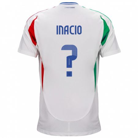 Kandiny Niño Camiseta Italia Samuele Inacio #0 Blanco 2ª Equipación 24-26 La Camisa Chile