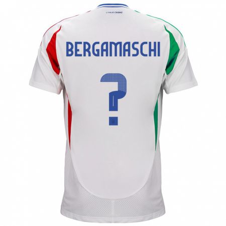 Kandiny Niño Camiseta Italia Valentina Bergamaschi #0 Blanco 2ª Equipación 24-26 La Camisa Chile
