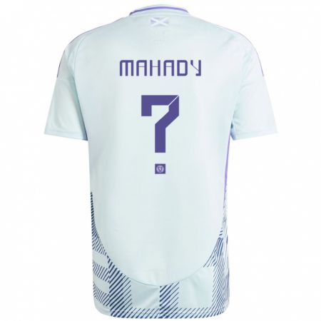 Kandiny Niño Camiseta Escocia Rory Mahady #0 Azul Menta Claro 2ª Equipación 24-26 La Camisa Chile