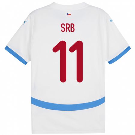 Kandiny Niño Camiseta Chequia Matous Srb #11 Blanco 2ª Equipación 24-26 La Camisa Chile