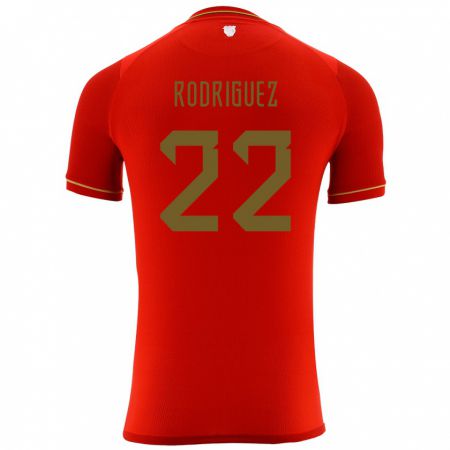 Kandiny Niño Camiseta Bolivia Carlitos Rodriguez #22 Rojo 2ª Equipación 24-26 La Camisa Chile