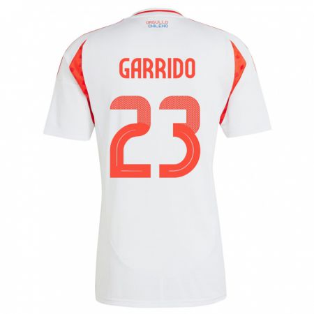 Kandiny Niño Camiseta Chile Pedro Garrido #23 Blanco 2ª Equipación 24-26 La Camisa Chile