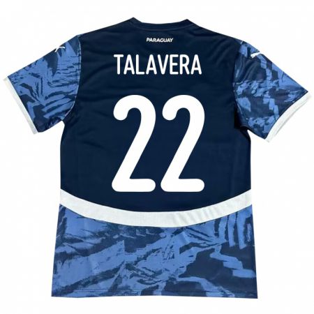 Kandiny Niño Camiseta Paraguay Javier Talavera #22 Azul 2ª Equipación 24-26 La Camisa Chile