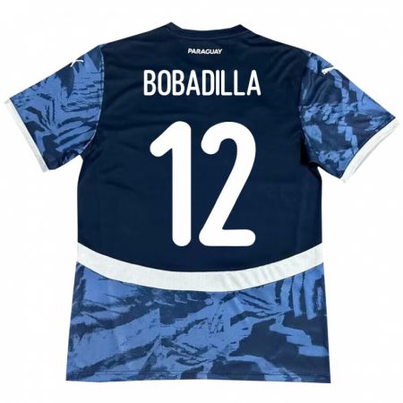 Kandiny Niño Camiseta Paraguay Alicia Bobadilla #12 Azul 2ª Equipación 24-26 La Camisa Chile