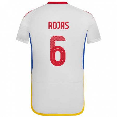 Kandiny Niño Camiseta Venezuela Carlos Rojas #6 Blanco 2ª Equipación 24-26 La Camisa Chile