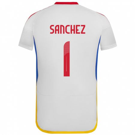 Kandiny Niño Camiseta Venezuela Jorge Sánchez #1 Blanco 2ª Equipación 24-26 La Camisa Chile