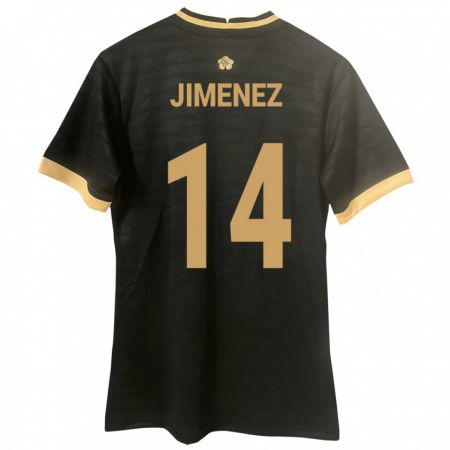 Kandiny Niño Camiseta Panamá Juan Jiménez #14 Negro 2ª Equipación 24-26 La Camisa Chile
