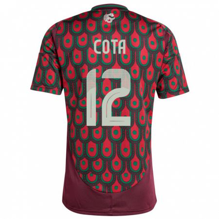 Kandiny Hombre Camiseta México Rodolfo Cota #12 Granate 1ª Equipación 24-26 La Camisa Chile