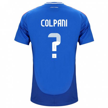 Kandiny Hombre Camiseta Italia Andrea Colpani #0 Azul 1ª Equipación 24-26 La Camisa Chile