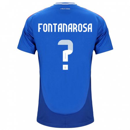 Kandiny Hombre Camiseta Italia Alessandro Fontanarosa #0 Azul 1ª Equipación 24-26 La Camisa Chile