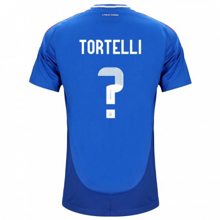 Kandiny Hombre Camiseta Italia Alice Tortelli #0 Azul 1ª Equipación 24-26 La Camisa Chile