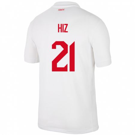 Kandiny Hombre Camiseta Turquía Gülbin Hız #21 Blanco 1ª Equipación 24-26 La Camisa Chile