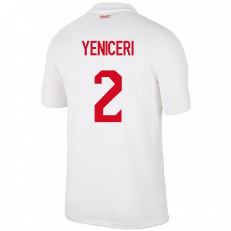 Kandiny Hombre Camiseta Turquía Berna Yeniçeri #2 Blanco 1ª Equipación 24-26 La Camisa Chile