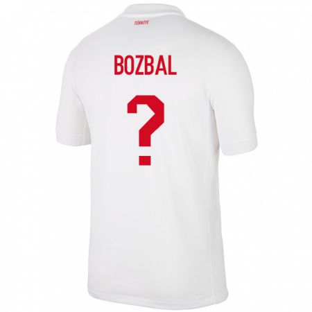 Kandiny Hombre Camiseta Turquía Birsen Bozbal #0 Blanco 1ª Equipación 24-26 La Camisa Chile