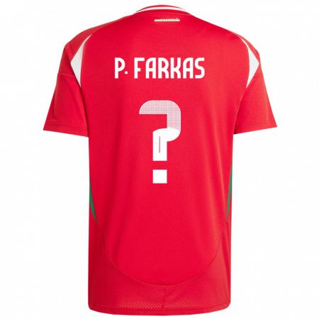 Kandiny Hombre Camiseta Hungría Patrik Farkas #0 Rojo 1ª Equipación 24-26 La Camisa Chile