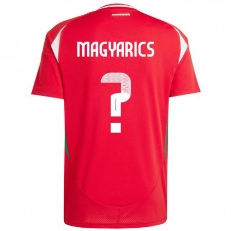 Kandiny Hombre Camiseta Hungría Erik Magyarics #0 Rojo 1ª Equipación 24-26 La Camisa Chile
