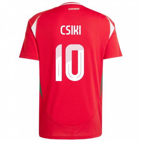Kandiny Hombre Camiseta Hungría Anna Csiki #10 Rojo 1ª Equipación 24-26 La Camisa Chile
