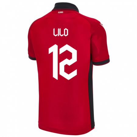 Kandiny Hombre Camiseta Albania Klidman Lilo #12 Rojo 1ª Equipación 24-26 La Camisa Chile