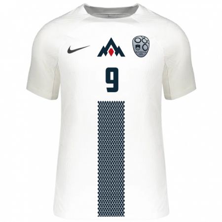 Kandiny Hombre Camiseta Eslovenia Mirjam Kastelec #9 Blanco 1ª Equipación 24-26 La Camisa Chile