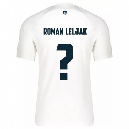 Kandiny Hombre Camiseta Eslovenia Nejc Roman Leljak #0 Blanco 1ª Equipación 24-26 La Camisa Chile