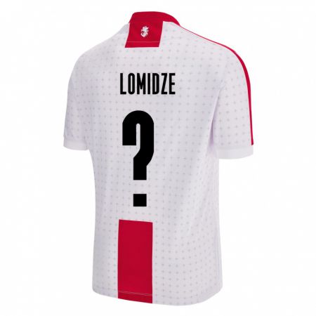 Kandiny Hombre Camiseta Georgia Giorgi Lomidze #0 Blanco 1ª Equipación 24-26 La Camisa Chile