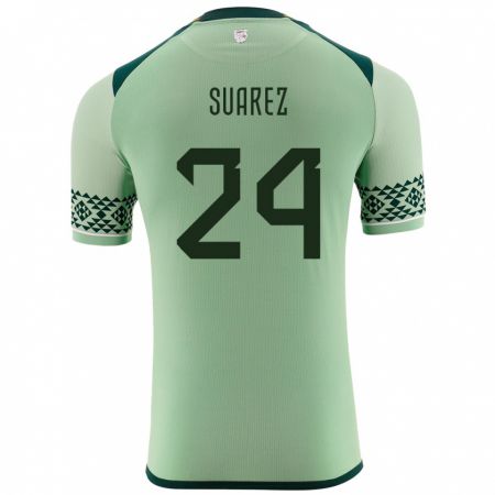 Kandiny Hombre Camiseta Bolivia Marcelo Suárez #24 Verde Claro 1ª Equipación 24-26 La Camisa Chile