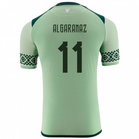 Kandiny Hombre Camiseta Bolivia Carmelo Algarañaz #11 Verde Claro 1ª Equipación 24-26 La Camisa Chile