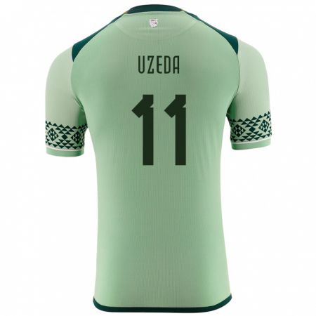 Kandiny Hombre Camiseta Bolivia Javier Uzeda #11 Verde Claro 1ª Equipación 24-26 La Camisa Chile