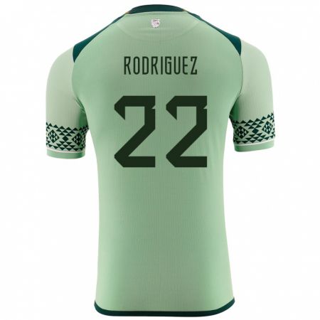 Kandiny Hombre Camiseta Bolivia Carlitos Rodriguez #22 Verde Claro 1ª Equipación 24-26 La Camisa Chile