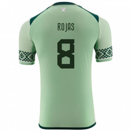 Kandiny Hombre Camiseta Bolivia Jairo Rojas #8 Verde Claro 1ª Equipación 24-26 La Camisa Chile