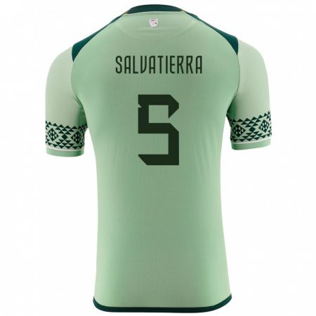 Kandiny Hombre Camiseta Bolivia Érika Salvatierra #5 Verde Claro 1ª Equipación 24-26 La Camisa Chile