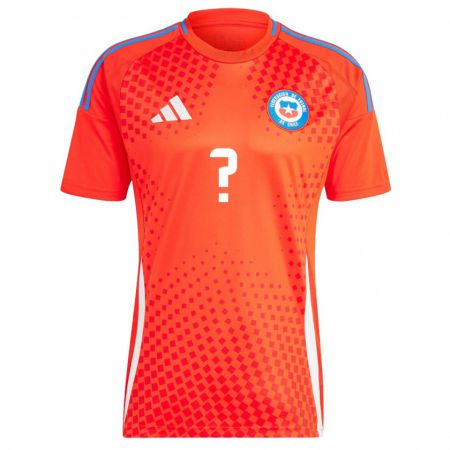 Kandiny Hombre Camiseta Chile José Poblete #0 Rojo 1ª Equipación 24-26 La Camisa Chile