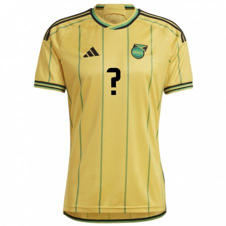 Kandiny Hombre Camiseta Jamaica Maliah Atkins #0 Amarillo 1ª Equipación 24-26 La Camisa Chile