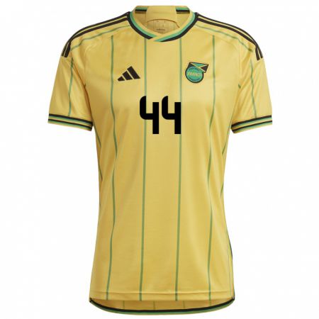 Kandiny Hombre Camiseta Jamaica Satara Murray #44 Amarillo 1ª Equipación 24-26 La Camisa Chile