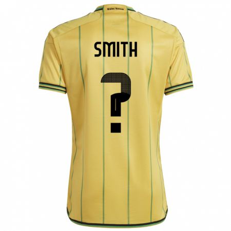 Kandiny Hombre Camiseta Jamaica Andrene Smith #0 Amarillo 1ª Equipación 24-26 La Camisa Chile