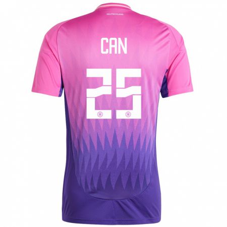 Kandiny Hombre Camiseta Alemania Emre Can #25 Rosado Morado 2ª Equipación 24-26 La Camisa Chile