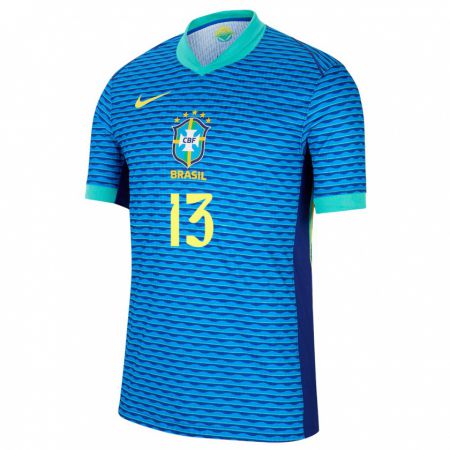 Kandiny Hombre Camiseta Brasil Tarciane #13 Azul 2ª Equipación 24-26 La Camisa Chile
