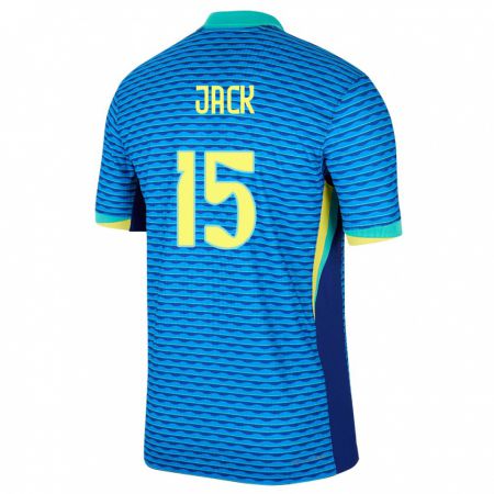 Kandiny Hombre Camiseta Brasil Fellipe Jack #15 Azul 2ª Equipación 24-26 La Camisa Chile