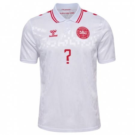 Kandiny Hombre Camiseta Dinamarca Valdemar Byskov #0 Blanco 2ª Equipación 24-26 La Camisa Chile