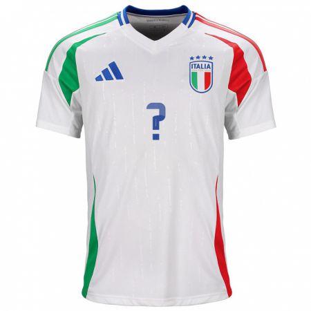 Kandiny Hombre Camiseta Italia Saverio Domanico #0 Blanco 2ª Equipación 24-26 La Camisa Chile