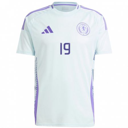 Kandiny Hombre Camiseta Escocia Tommy Conway #19 Azul Menta Claro 2ª Equipación 24-26 La Camisa Chile