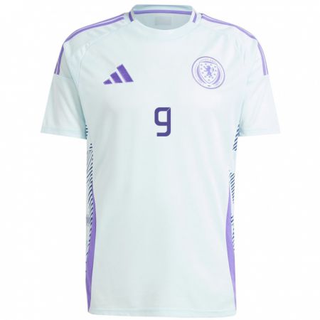 Kandiny Hombre Camiseta Escocia Lawrence Shankland #9 Azul Menta Claro 2ª Equipación 24-26 La Camisa Chile