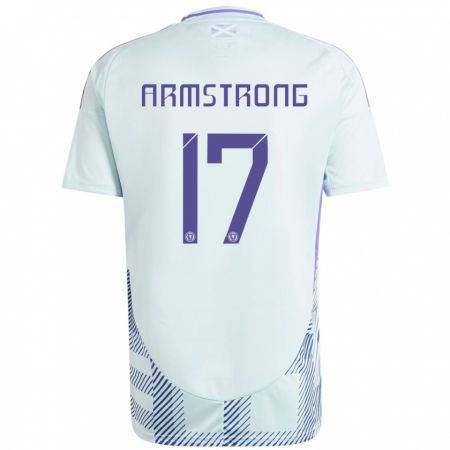 Kandiny Hombre Camiseta Escocia Stuart Armstrong #17 Azul Menta Claro 2ª Equipación 24-26 La Camisa Chile