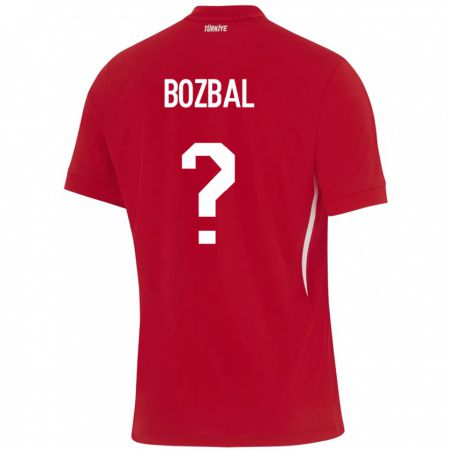 Kandiny Hombre Camiseta Turquía Birsen Bozbal #0 Rojo 2ª Equipación 24-26 La Camisa Chile